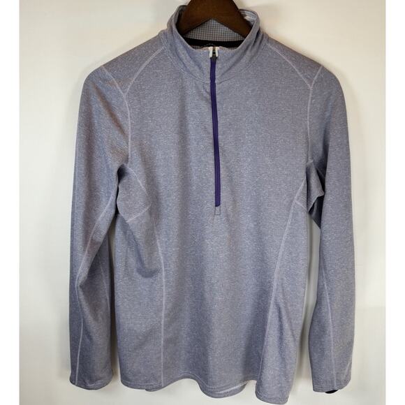 Patagonia Capilene Midweight 1/4 Zip Baselayer Purple Polartec Top Women’s M EUC - Picture 4 of 10
